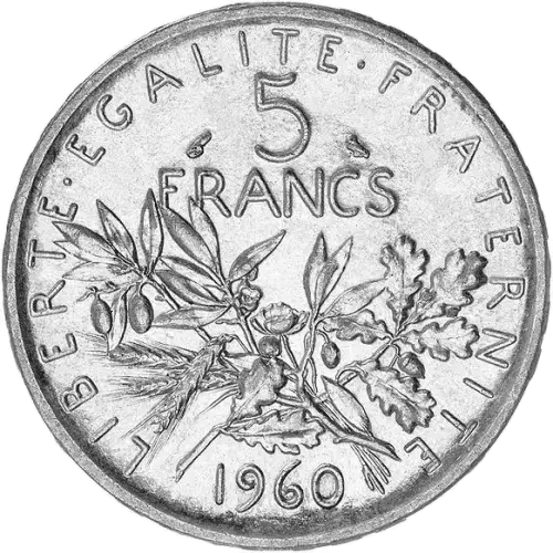 5 Francs Semeuse (Argent)